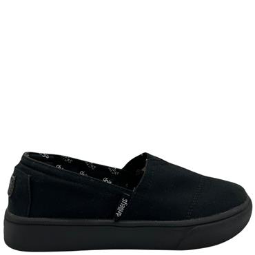 DRILLEYS WOMENS CANVAS SHOE - BLACK